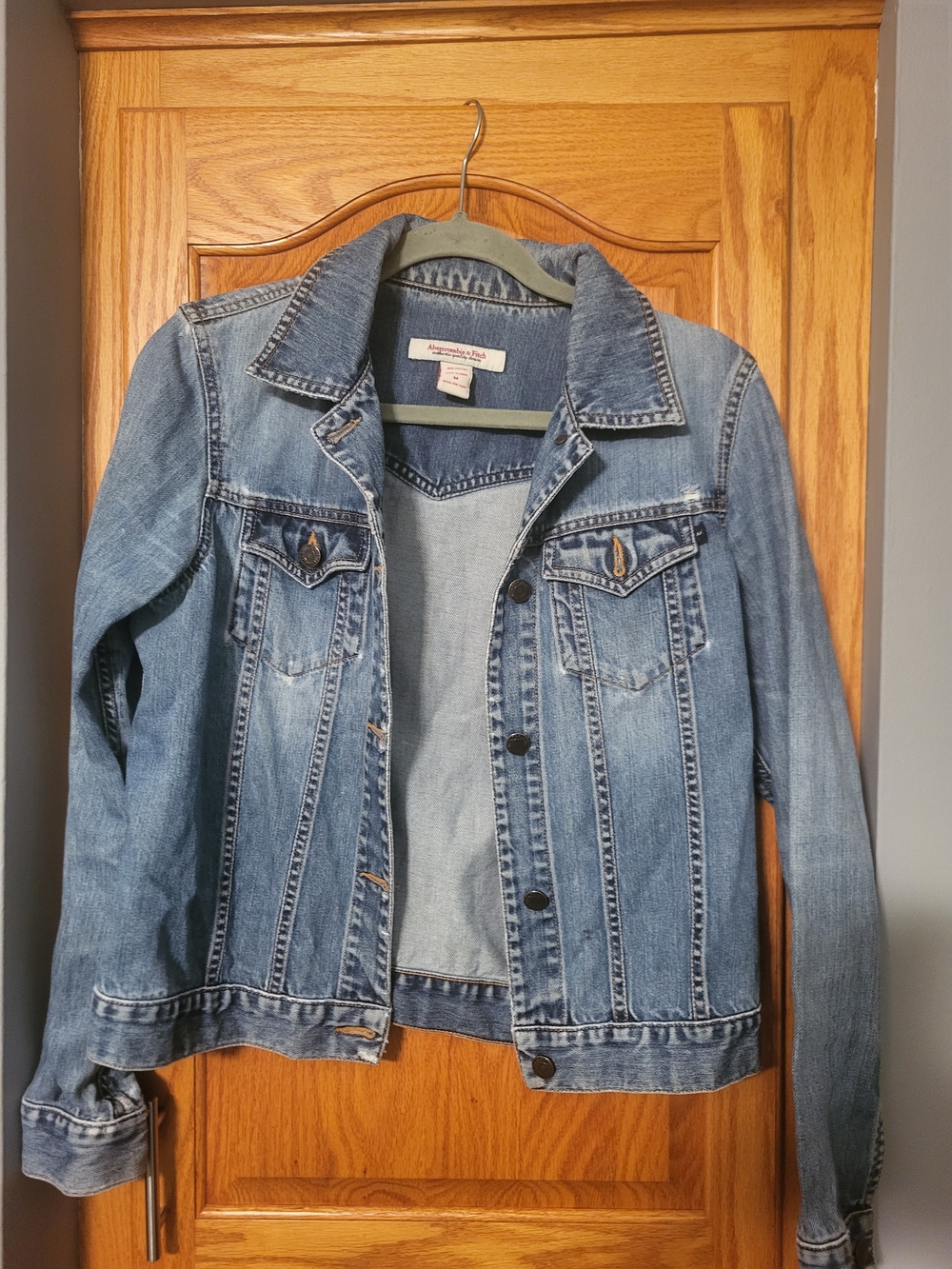 Abercrombie & Fitch Medium Blue Denim Jacket